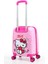 Hello Kitty Lisanslı Çocuk Valizi Pembe Darbeye Dayanıklı 4