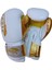 Power2 Hakiki Deri Boks Eldiveni Beyaz-Gold 2
