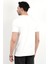 Erkek Bisiklet Yaka Basic %100 Pamuklu T-Shirt Ekru - 25Y 2735 4
