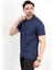 Erkek Polo Yaka Marka Baskılı Pamuklu T-Shirt Lacivert - 25Y 2061 3