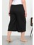Kadın Büyük Beden Bürümcük Kapri 27561SIYAH 4