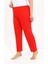 Kadın Pamuklu Büyük Beden Alt Pijama Kırmızı 27560 3