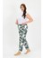 Kadın Pamuklu Büyük Beden Alt Pijama Yeşil 27563 2