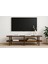 Kayın Masif Ahşap Oval Tv Ünitesi -160 x 38 cm – Modern 2 Katlı Raflı Tasarım Masif Tv Ünitesi 3