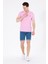 Erkek Açık Pembe Tişört Basic 50262933-VR078 4