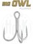 Big Owl Süper Anti-Rust Üçlü Kanca 3