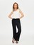 Önü Dikiş Detaylı Yırtmaçlı Wide Leg Fit Pantolon S25PNT009 1