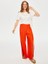 Resort Önü Yırtmaç Detaylı Viskon Keten Wide Leg Fit Pantolon S25PNT047 1
