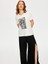 Resort Önü Palmiye Baskılı Yuvarlak Yaka T-Shirt S25TSH115 2