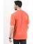 Erkek Bisiklet Yaka Basic Pamuklu T-Shirt Turuncu - 2271 4