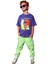 Erkek Çocuk T-Shirt Influencer Baskılı Mor 1