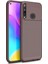 Huawei P40 Lite E Kılıf Karbon Kapak - Kahverengi Zrnet 1