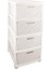 SRL-4002 Rattan Hasır Desen Plastik Komidin Mutfak Sebzelik 4 Katlı 1