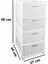 SRL-4002 Rattan Hasır Desen Plastik Komidin Mutfak Sebzelik 4 Katlı 2