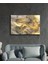 Altın Soyut Illüstrasyon Ccam Tablo, Ev ve Ofis Duvar Dekoru Hediyelik Büyük Tablo Dayanıklı Cam 2