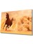 Koşan Kahverengi At Hayvan Cam Tablo, Ev ve Ofis Duvar Dekoru Hediyelik Büyük Tablo Dayanıklı Cam 1