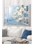 Pencere ve Beyaz Çiçekler | Manzara Temalı Cam Tablo | 50X70 cm 1