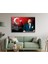 Atatürk ve Türk Bayrağı Yatay Cam Tablo, Vatanını En Çok Seven Görevini En Iyi Yapandır 3