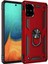 Samsung Galaxy A71 Kılıf Sofya Yüzüklü Silikon Kapak - Kırmızı Zrnet 1