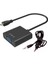 Micro HDMI To VGA Kablo Çevirici Dönüştürücü Adaptör Ses Destekli - Siyah 1