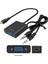 Micro HDMI To VGA Kablo Çevirici Dönüştürücü Adaptör Ses Destekli - Siyah 2