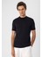 Jakarlı Beyaz Geniş Kalıp Günlük Kullanıma Uygun Nefes Alabilen Kumas Yapısı Bisiklet Yaka Boyfriend Örme Oversize T-Shirt 2