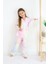 Kız Çocuk Pamuklu Düğmeli Pijama Takımı 1