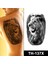 Gerçekçi Geçici Aslan Model Yapıştırma Dövme Tattoo 2