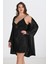 2'li Siyah Sabahlık Takımı Bigsize 6213 3