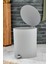 Pedallı, Çizgili Yuvarlak Model Banyo/mutfak Çöp Kovası 8lt 3
