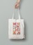 Sevimli Ayıcıklı Pembe Bez Çanta 35X40 cm - Tote Bag- Anime Baskılı Çanta Rozet Hediyeli 1