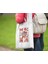 Sevimli Ayıcıklı Pembe Bez Çanta 35X40 cm - Tote Bag- Anime Baskılı Çanta Rozet Hediyeli 2