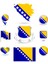 Bosna Hersek Sticker Set 1