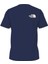 The North Face Lacivert Basklı Erkek Bisiklet Yaka T-Shirt 2