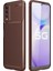 Vivo Y11S Kılıf Karbon Kapak - Kahverengi Zrnet 1