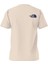 Bej Basklı Erkek Bisiklet Yaka T-Shirt 2