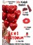 10 Adet Kalpli Balon 10 Adet Kalpli Mum Gül Kurusu Seni Seviyorum Folyo Balon Sevgili Özel Gün Doğum Günü 2