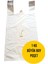 Büyük Boy 1kg Atlet Market Poşeti Beyaz Poşet 30X56CM Sağlam 1
