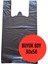 Büyük Boy 1kg Atlet Market Poşeti Siyah Poşet 30X56CM Sağlam 1