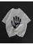 Grip&hug Unisex Bisiklet Yaka Baskılı Oversize T-Shirt - Beyaz 3