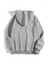 Grip&hug 3 Iplik Pamuklu Unisex Kapşonlu Sweetshirt - Gri 2