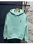 Grip&hug Unisex Kapşonlu Baskılı Sweetshirt - Mint Yeşili 2