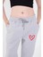 Grip&hug Oversize Boru Paça Baskılı Eşofman Pantolon - Gri 4