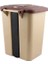SY-4255 40 Lt Köşeli Pedallı Plastik Çöp Kovası (Iç Kovasız) 2
