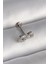 316L Çelik Gümüş Renk Zirkon Taşlı Sonsuzluk Model Tragus Piercing - TJ-PR1345 1
