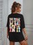 Grip&hug Bisiklet Yaka Baskılı T-Shirt - Siyah 2