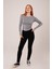 Grip&hug Yaka Detay Uzun Kollu Basic Gri Bluz 2