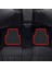 Dacia Logan 2012 + 2020 Siyah Halı Kırmızı Kenar Petek Topuk 2