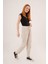 Grip&hug Cepli Belden Bağlamalı Paça Detaylı Krem Pantolon 2