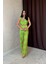 Grip&hug Yeşil Pullu Yelek ve Pantolon Takım 1